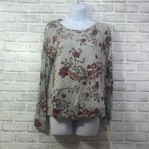 Rewind Open Sleeves Floral Top Medium NWT